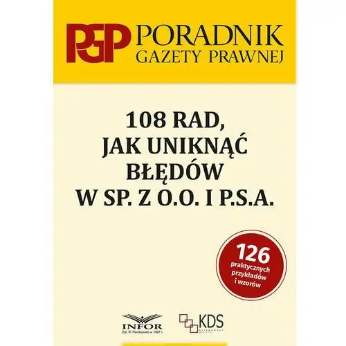 108 rad jak uniknąć błedów w sp. z o.o. i P.S.A