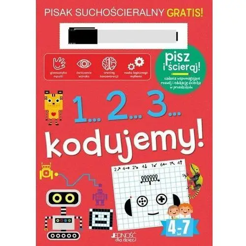 1...2...3... kodujemy! Książka z pisakiem suchościeralnym