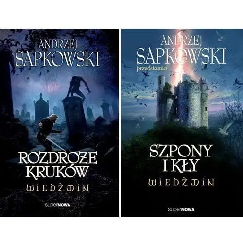 2W1 Wiedźmin Rozdroże Kruków Szpony I Kły Sapkowski Andrzej