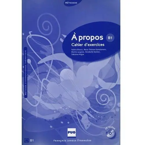 A propos B1 Cahier d'exercices + CD