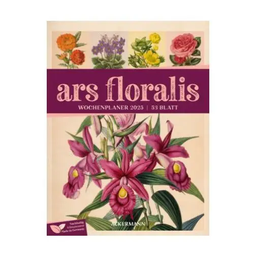 Ars floralis - vintage wochenplander kalender 2025 Ackermann kunstverlag