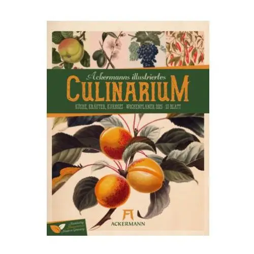 Ackermann kunstverlag Culinarium - küche, kräuter, kurioses - vintage wochenplaner kalender 2025