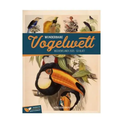 Wunderbare Vogelwelt - Vintage Wochenplaner Kalender 2025