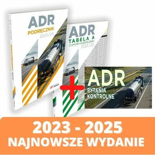 ADR 2023-2025. Podręcznik, tabela A i dostęp do testów online
