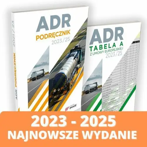 ADR 2023-2025 podręcznik + tabela A. Najnowsze wydanie