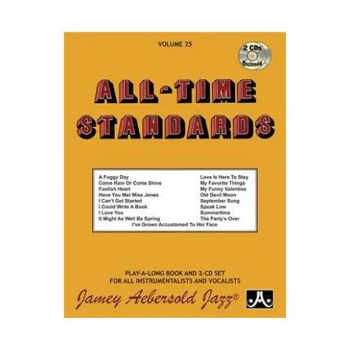 Aebersold Jamey jazz - all-time standards, vol 25: book & 2 cds