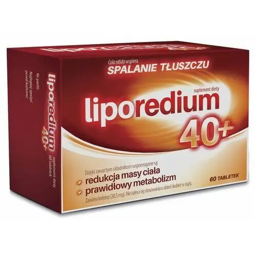 Aflofarm, Liporedium 40+, spalanie tłuszczu, 60 tabletek