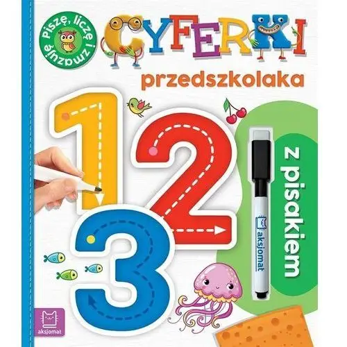 Aksjomat Cyferki przedszkolaka z pisakiem. piszę, liczę i zmazuję 2