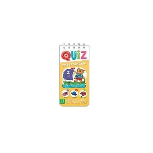 Książka quiz czterolatka. obrazkowe zadania dla bystrych dzieci Aksjomat