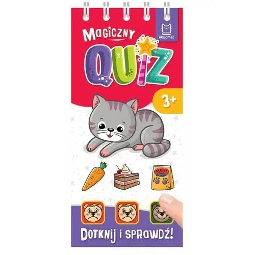 Magiczny quiz z kotkiem. dotknij i sprawdź! 3+, AKS730-9