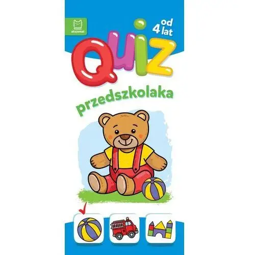 Aksjomat Quiz przedszkolaka z misiem. 4 +. quiz malucha
