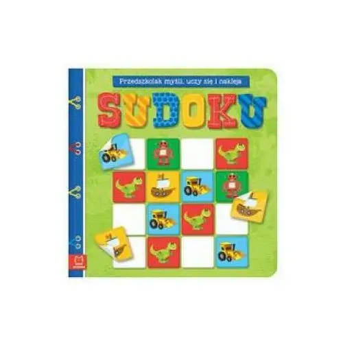 Sudoku Przedszkolak myśli uczy się i nakleja