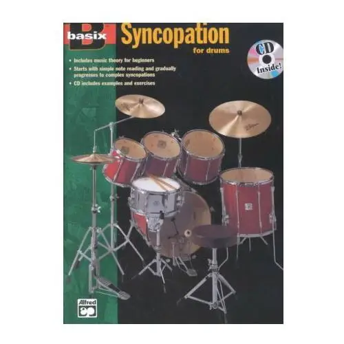 Alfred music publishing Basix syncopation for drums: book & cd