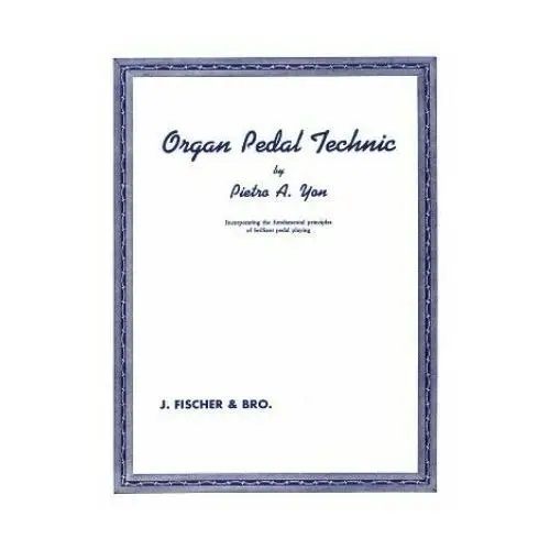 Alfred publishing co (uk) ltd Organ pedal technique