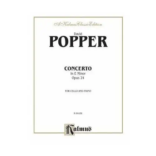 Alfred publishing co (uk) ltd Popper cello conc op24 cl