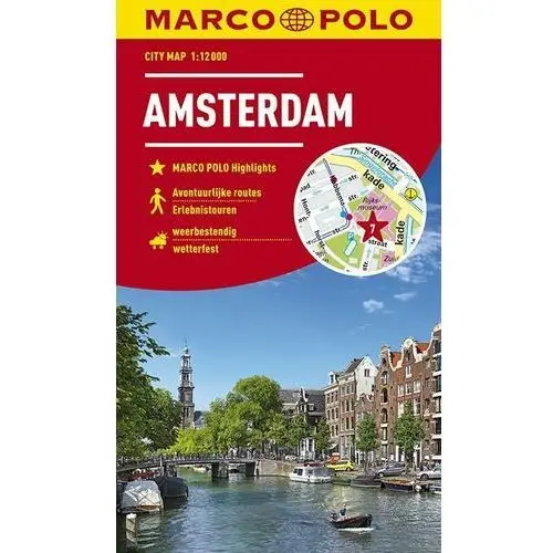 Amsterdam. Marco Polo Cityplan. Mapa turystyczna 1:12 000