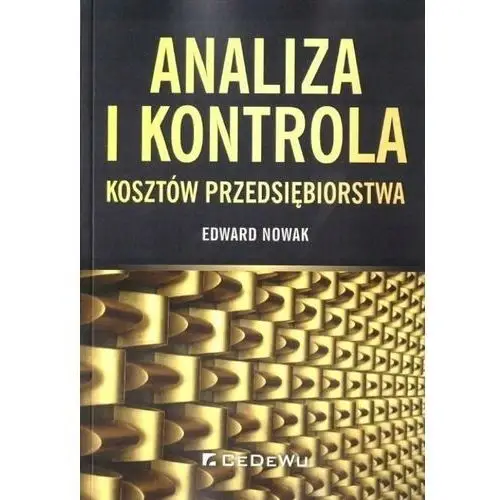 Analiza i kontrola kosztów przedsiębiorstwa