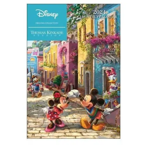 Andrews mcmeel publishing Disney dreams collection by thomas kinkade studios: 12-month 2024 monthly pocket