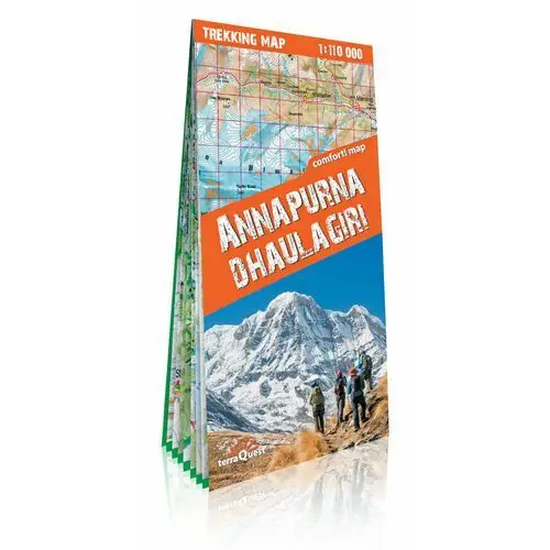 Annapurna & Dhaulagiri. Mapa trekkingowa 1:110 000