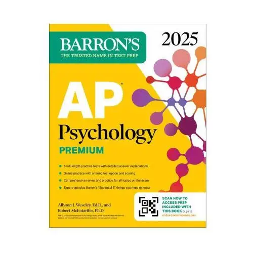 Ap psychology premium, 2025: 6 practice tests + comprehensive review + online practice Barrons educational series