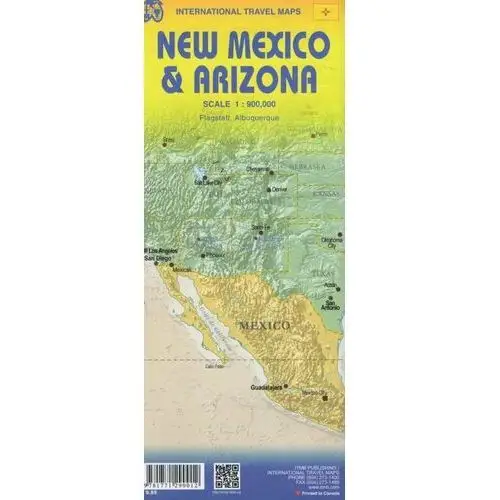 Arizona Nowy Meksyk mapa samochodowa 1:900 000, ITMB
