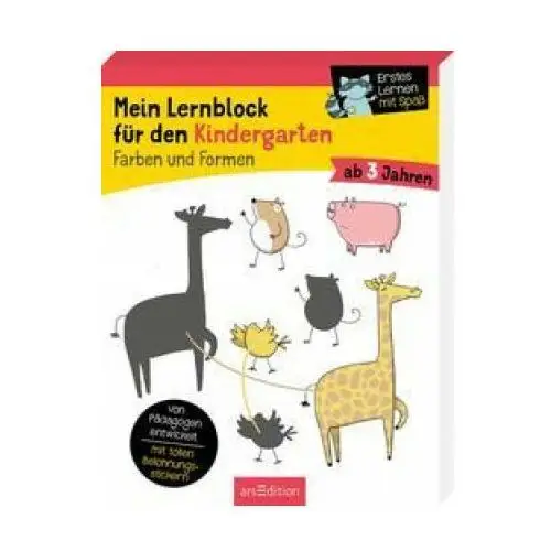 Ars edition gmbh Mein lernblock für den kindergarten - farben und formen