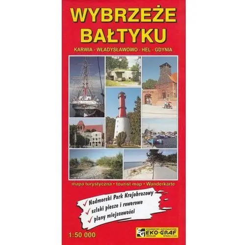 Wybrzeże bałtyku karwia, władysławowo.. 1:50 000 Artglob