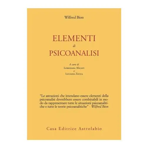 Elementi di psicoanalisi