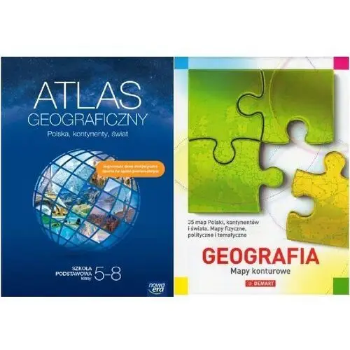 Atlas Geograficzny Klasa 5-8 Mapy Konturowe