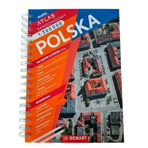 Atlas samochodowy 2024/2025 Polska 1:300 000 drogowy Demart mapa 1:750 000