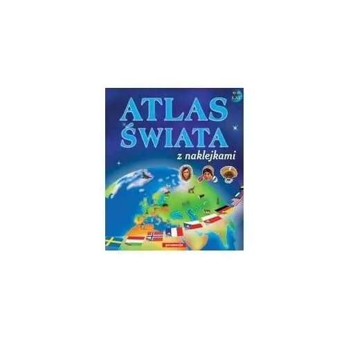Atlas świata z naklejkami