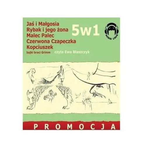 5w1 Bajki Braci GRIMM Audiobook - Ewa Błaszczyk - książka