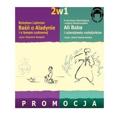 Ali baba i 40.. + baśń o aladynie audiobook - anna komorowska - książka Audio liber