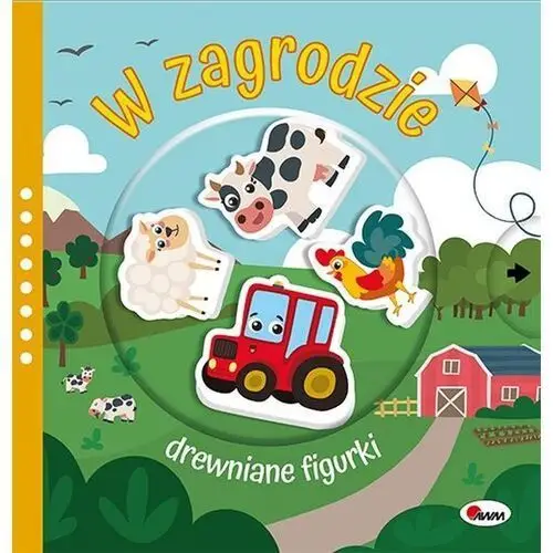 W zagrodzie. drewniane figurki, MO331-0