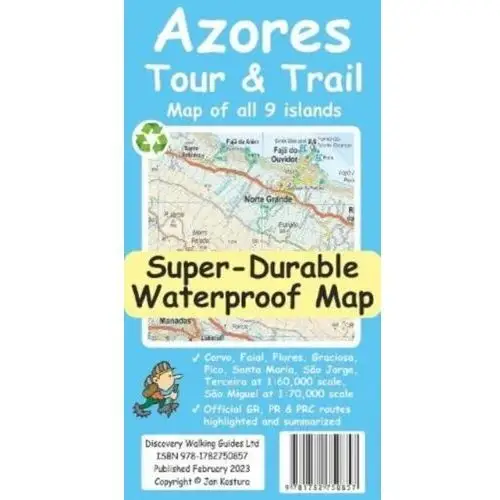 Azores Tour & Trail Super-Durable Map (2nd edition) Davis, Charles; Kostura, Jan