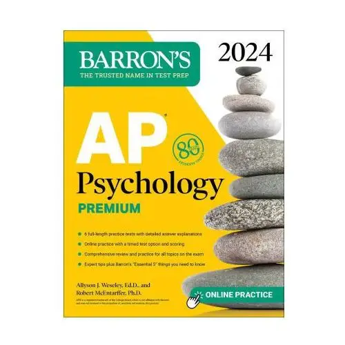 Barrons educational series Ap psychology premium, 2024: 6 practice tests + comprehensive review + online practice