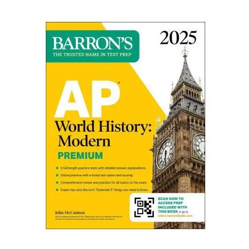 Barrons educational series Ap world history: modern premium 2025: 5 practice tests + comprehensive review + online practice