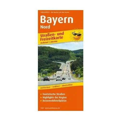 Bayern-Nord. Straßen- und Freizeitkarte 1: 200 000