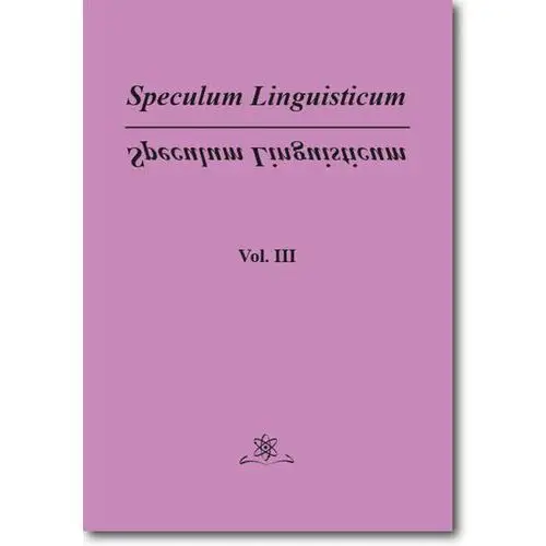 Bel studio Speculum linguisticum vol. 3