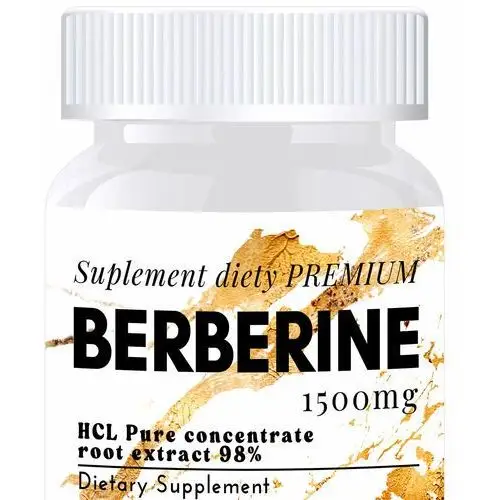 BERBERINE 1500mg suplement diety odchudzanie utrata wagi insulina glukoza 100 kapsułek