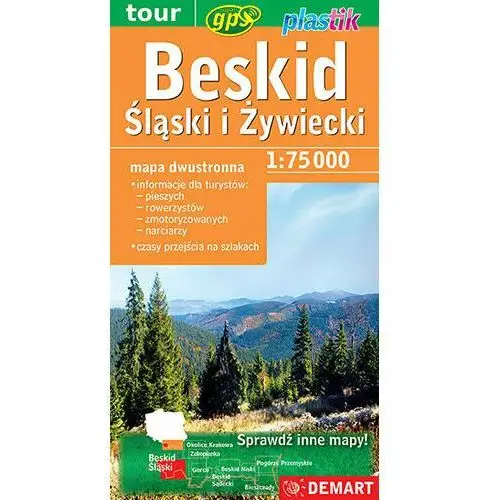 Beskid Śląski i Żywiecki. Mapa turystyczna 1:75 000