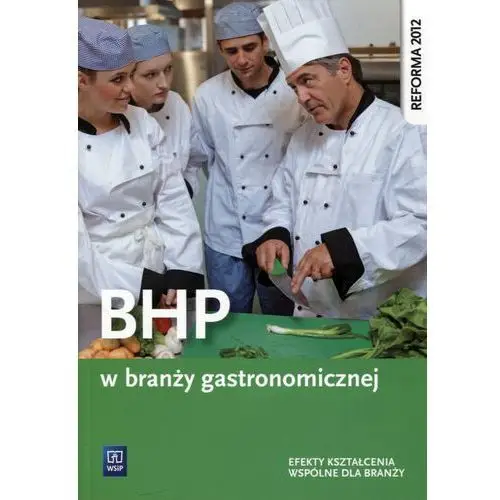 Bhp w branży gastronomicznej. podręcznik do kształcenia zawodowego. szkoły ponadgimnazjalne Wydawnictwa szkolne i pedagogiczne