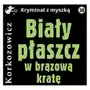 Biały płaszcz w brązową kratę Sklep on-line