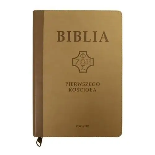 Biblia pierwszego kościoła beżowa z paginatorami