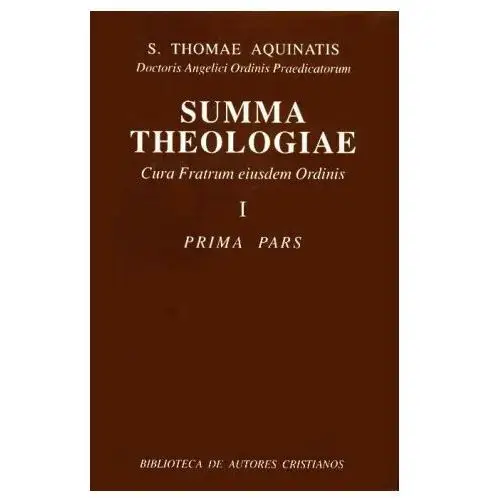 Biblioteca autores cristianos Summa theologiae. i: prima pars