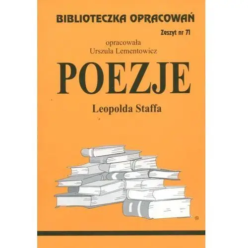 Poezje Leopolda Staffa Zeszyt 71, 3880_1