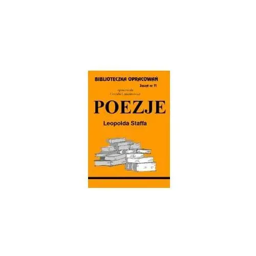 Poezje Leopolda Staffa Zeszyt 71, 3880_1 2