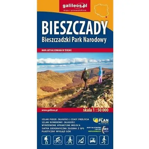 Bieszczady, Bieszczadzki Park Narodowy 1:50 000