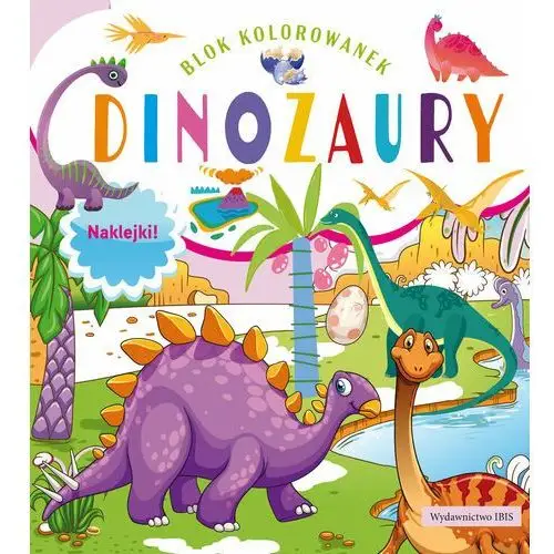 Blok kolorowanek. Dinozaury