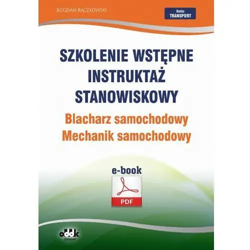 Szkolenie wstępne instruktaż stanowiskowy blacharz samochodowy. mechanik samochodowy